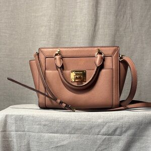 Michael Kors - Tina - Small TZ Messenger in Dusty Rose Leather - NWT